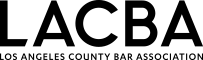 The Los Angeles County Bar Association Logo Black